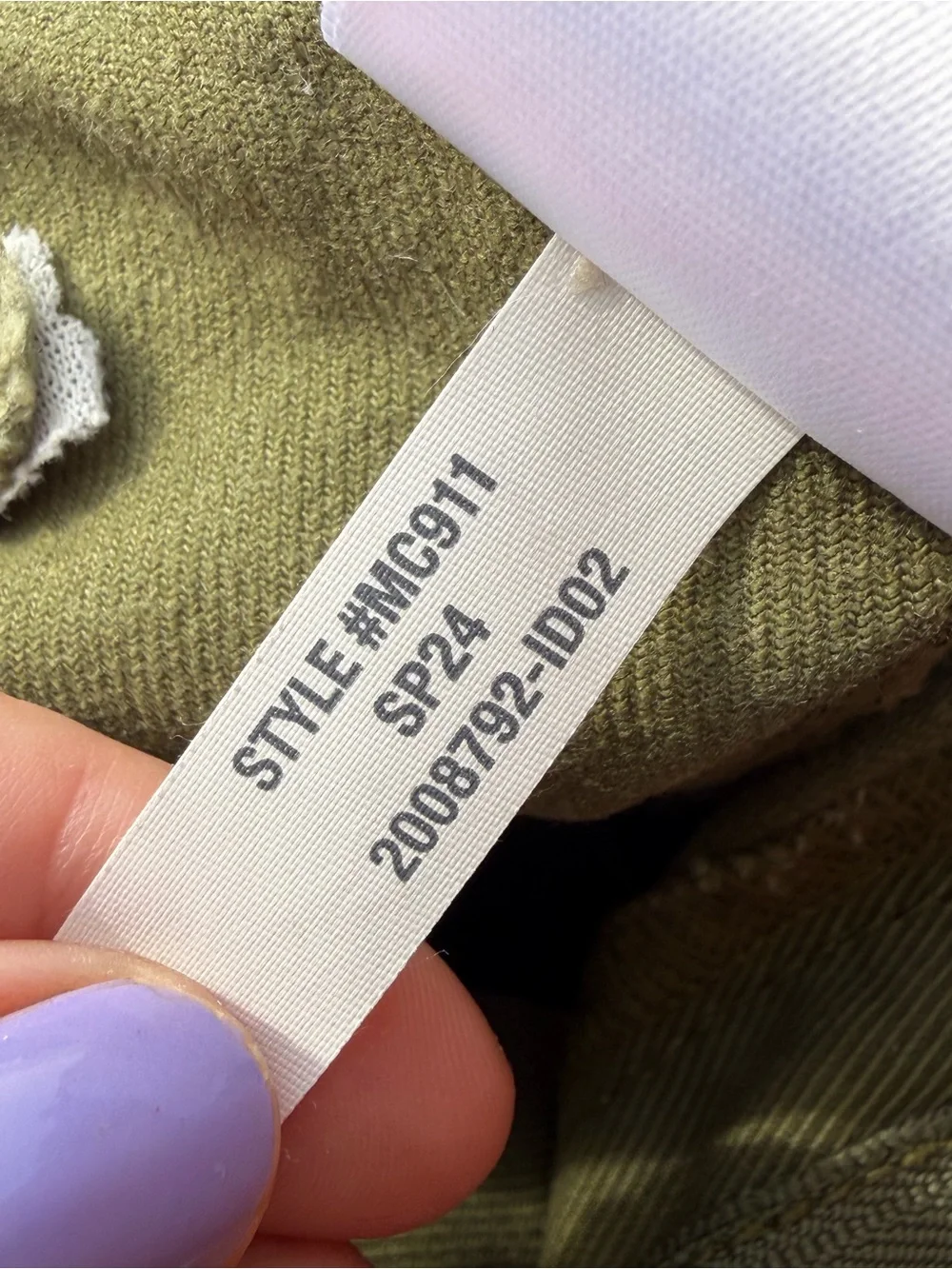 Madewell Shorts Perfect Vintage Fatigue Short Army Green Olive